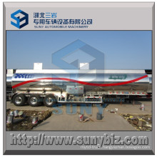 Aluminum Tri-Axle 38 M3 Oil Tank Semi Trailer